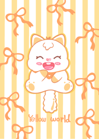 Cat yellow world cute