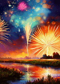 Beautiful Fireworks Theme#800