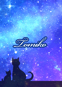 Tomiko Milky way & cat silhouette