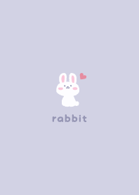 Rabbits2 Heart - purple