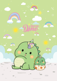Dino Unicorn Cute Rainbow Sweet