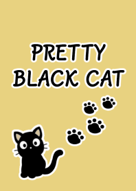 PRETTY BLACK CAT Theme-DUSTY YELLOWj