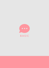 Simple&Basic / Peach Pink&Gray