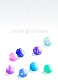 Cracked glass beads