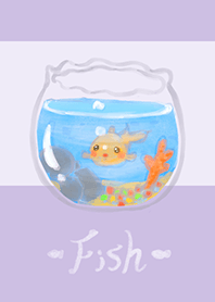 Small fish tank - light gray purple(Pu4)