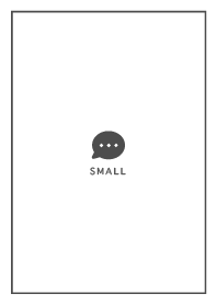 Small Button - White&Dark Gray