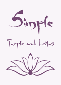 Simple <Lotus> Purple