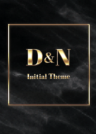 [ D&N ]  Initial Theme Gold Black
