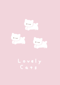 3 wh cats/dull pink