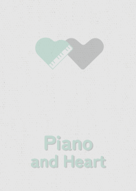 Piano and Heart grayish