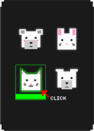 -click- (white animal icon)
