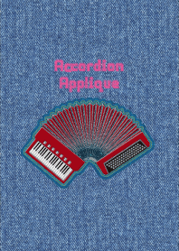 Accordion Applique Red 31