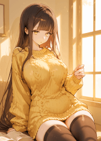 咖啡廳的美少女