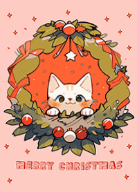 萌え萌えクリスマス猫のリース 2