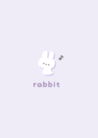 Rabbits5 Musical note - Purple