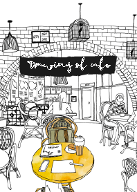 Drawing of cafe