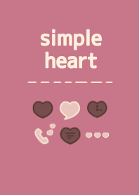 SIMPLE HEART - Cassis&Chocolate milk -