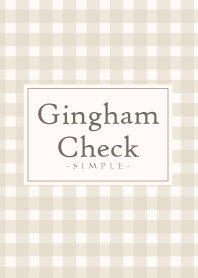 Gingham Check-Natural Beige 3