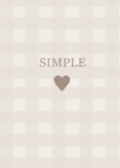 SIMPLE HEART -mocha check-(JP)