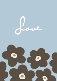 in bloom, flower br - blue