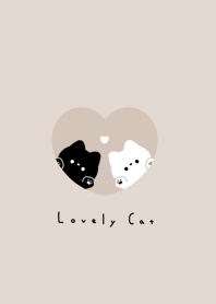 ねことハート |ブラウン