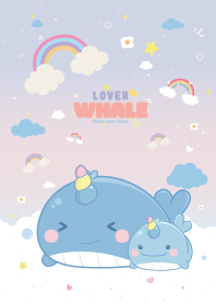 Whale Unicorn Sky Rainbow Lover