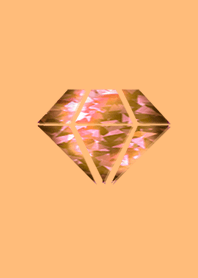 Golden orange diamond
