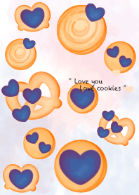 Sweet blue heart cookies 3
