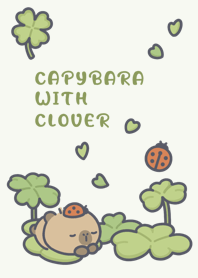 CAPYBARA WITH CLOVER. 2025 LET'S DRAW