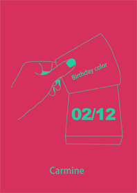 Birthday color February 12 simple