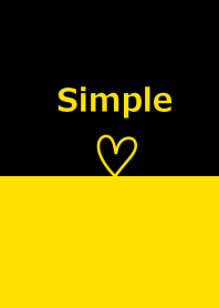Black and yellow heart