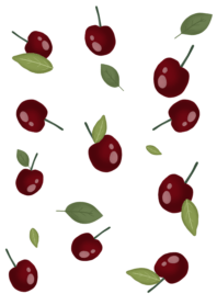 Simple cherry : white