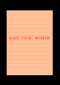 BLACK COLOR NOTEBOOK-ORANGE