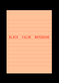 BLACK COLOR NOTEBOOK/ORANGE