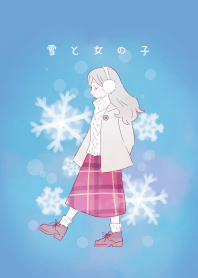 snow and girl