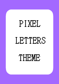 PIXEL LETTERS THEME-NEON PURPLE-BLACK