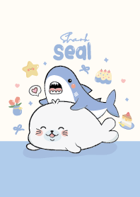 Seal & Shark Cute : Blue