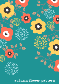 autumn flower pattern 1J