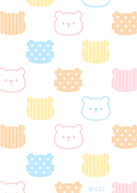 Cute bear pattern color from Japan