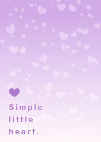 Simple little heart(purple)