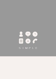 シンプル（beige gray)V.190