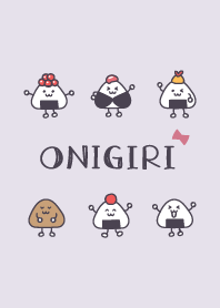 飯糰 色帶'紫色的'