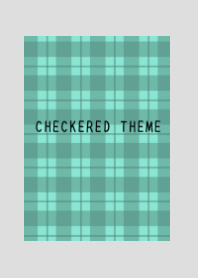 MINT GREEN CHECKERED THEME/GREY