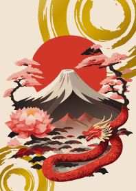 Greatest Fortune Dragon and Red Fuji