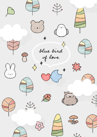 Gray Blue bird of love 01_2