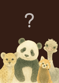 Animals tilting their heads brown