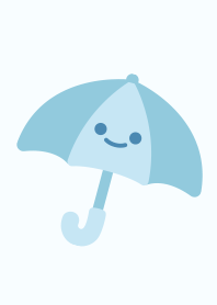 Cute umbrella simple Blue