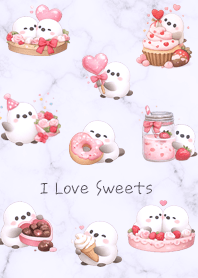 A purple bird that loves sweets