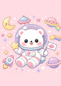 White bear and pink space (Pp)