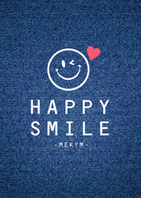 HAPPY-SMILE DENIM HEART 26